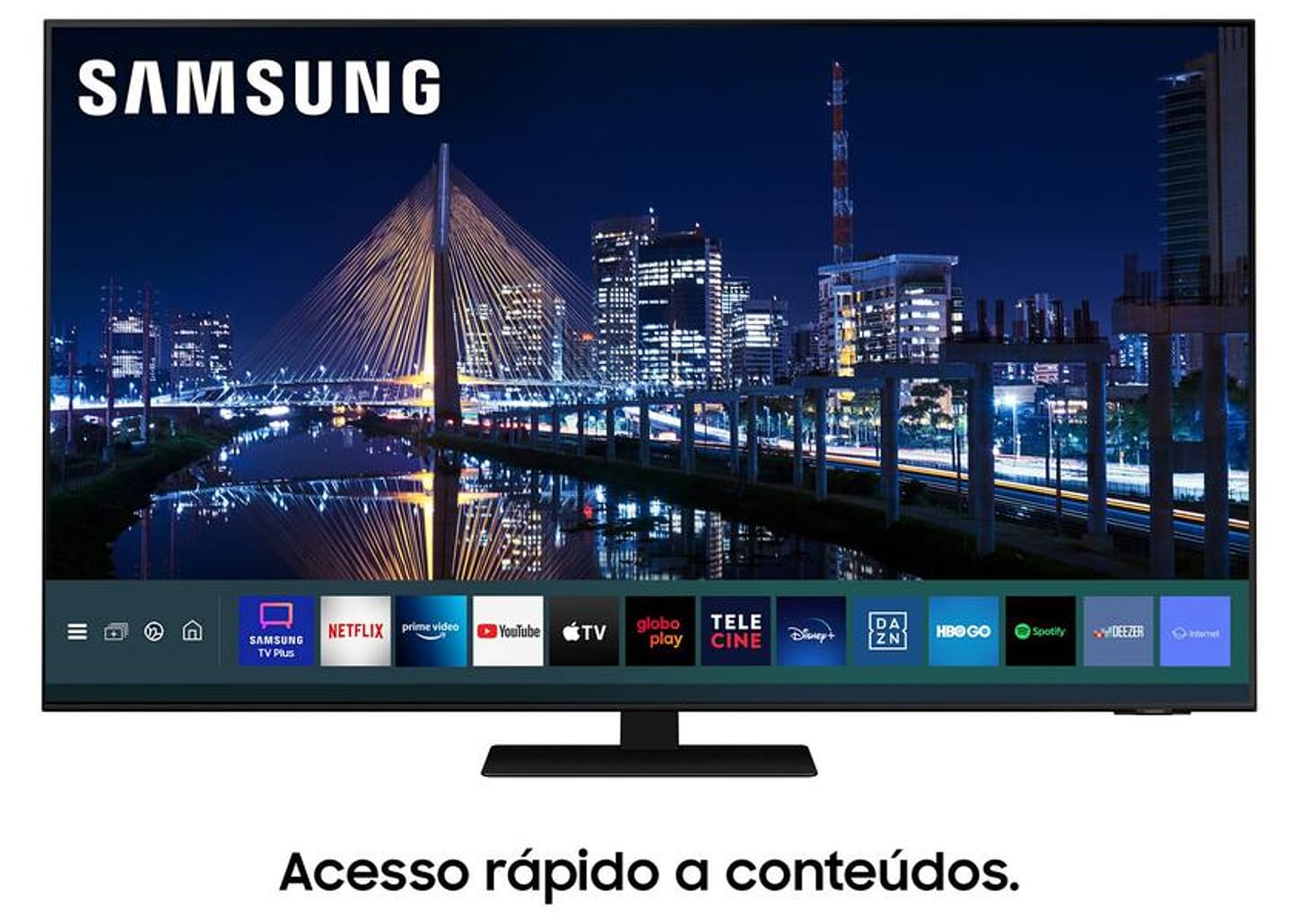 Smart TV 55” 4K NEO QLED Mini Led Samsung 55QN85A 120hz Som em Movimento Processador AI