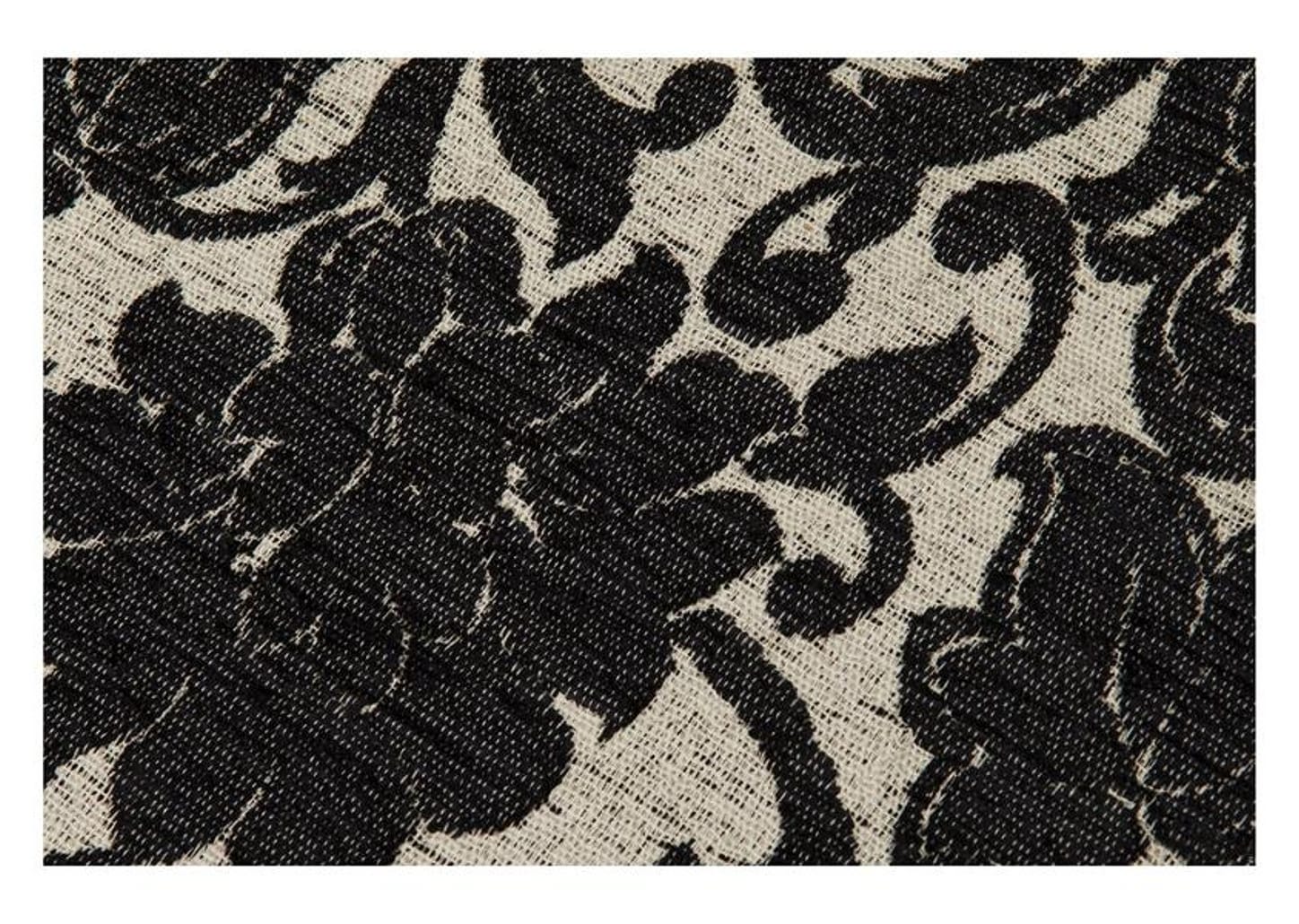 Peseira Queen 65x240cm Preto Lartex - Jacquard Adoratta