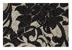 Peseira Queen 65x240cm Preto Lartex - Jacquard Adoratta