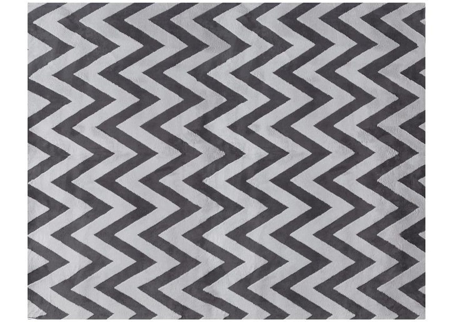 Tapete Zig Zag Retangular Elegance Zig Zag 200x250cm Jolitex