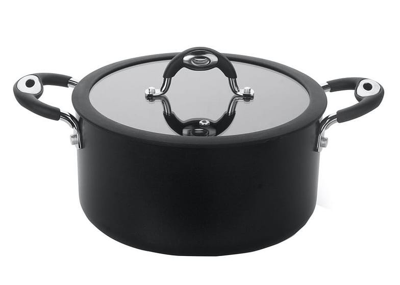 Caçarola Multiflon Antiaderente 5,4L 24cm 3mm com Tampa Dom 49224