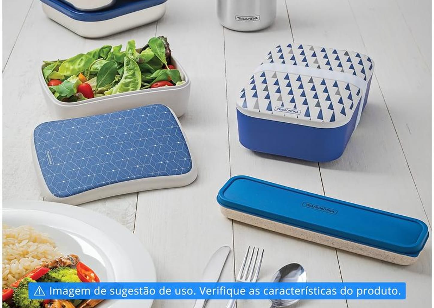 Pote Tramontina com Tampa Retangular 1L - By Me