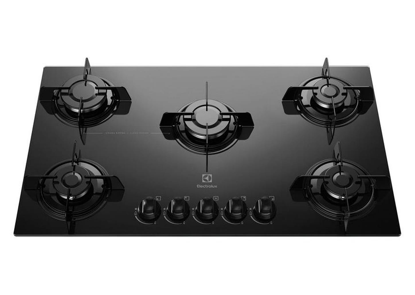 Cooktop 5 Bocas Electrolux a Gás GLP Preto - KE5GP