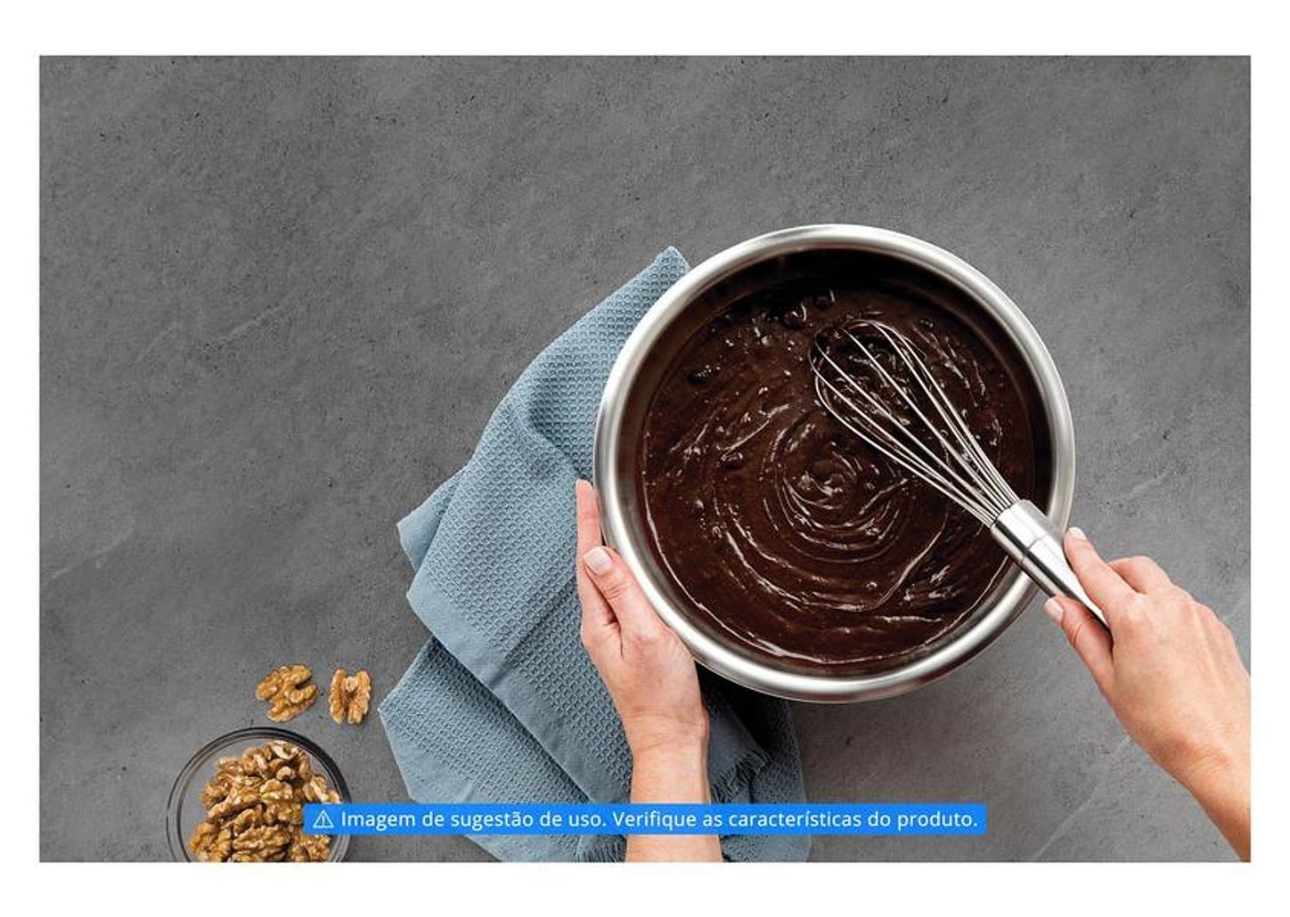 Batedor/Fuê Ovos e Massa Inox 32cm Tramontina - Marffim 63809530