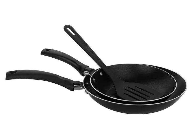 Conjunto de Frigideiras Antiaderente Multiflon 3 Peças Preto Gourmet 70011