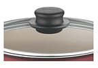 Caçarola Tramontina Antiaderente com Tampa Vermelha 3,7L 22cm Turim