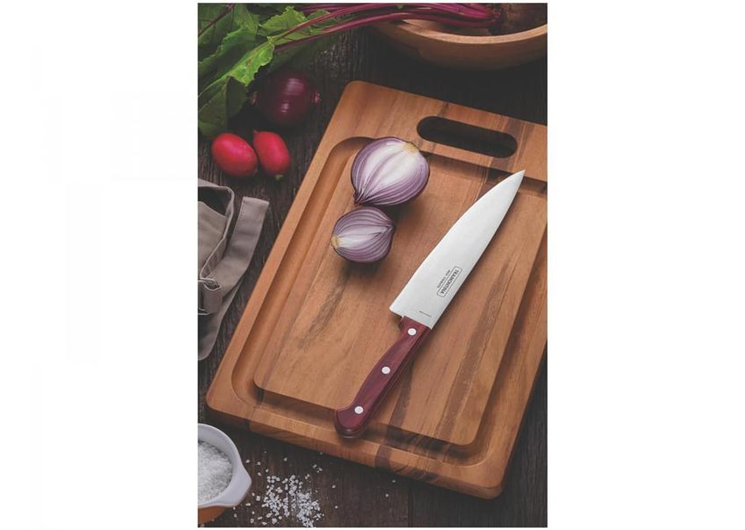 Faca Chef Inox 8” Tramontina Polywood