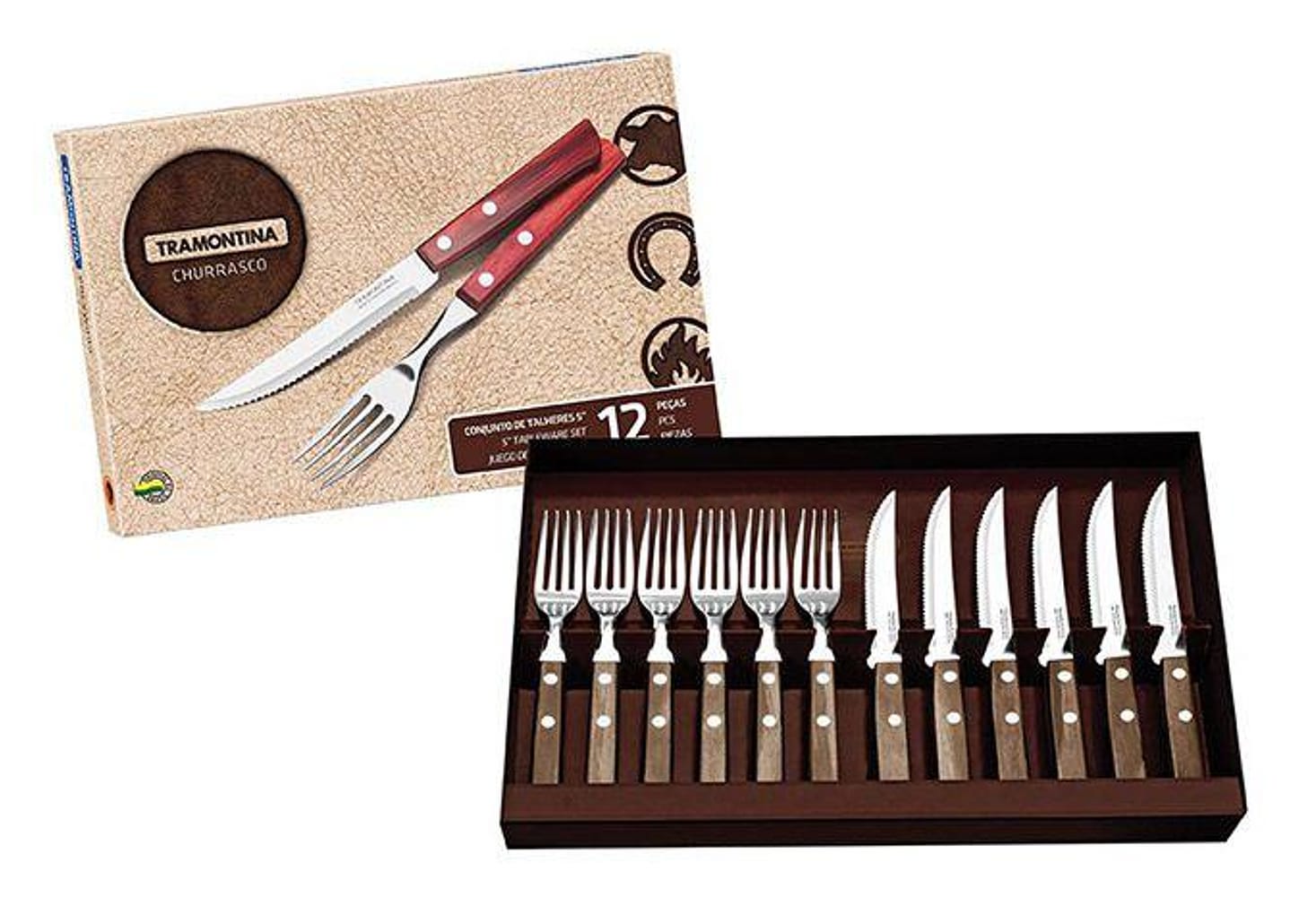 Kit Churrasco 12 Peças - Tramontina 21199/903