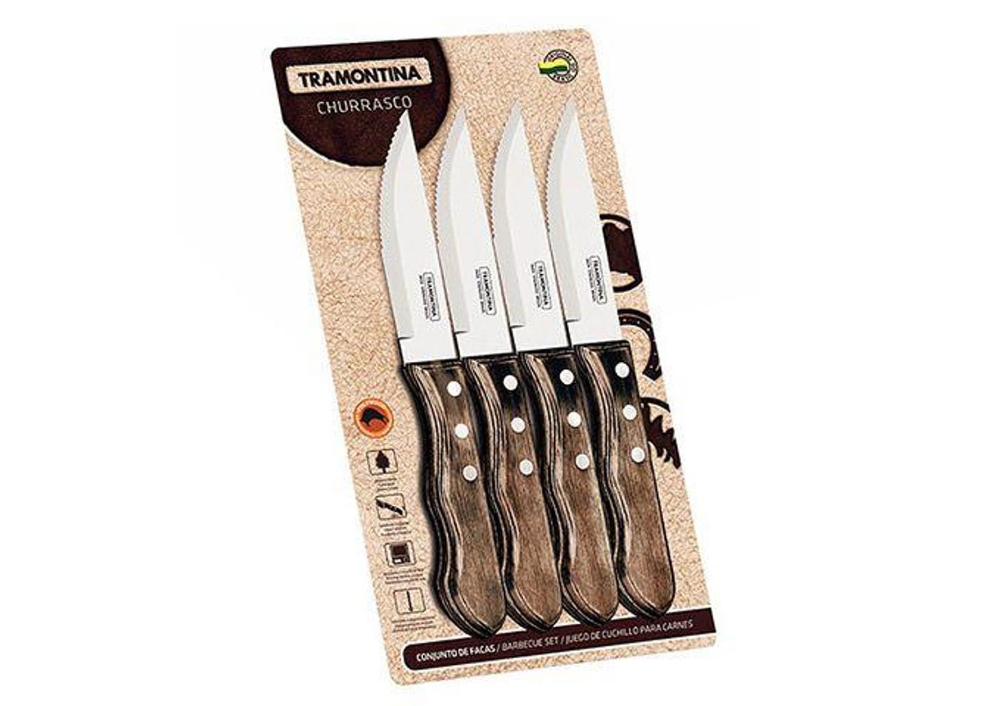 Conjunto para Churrasco 4 Peças Tramontina 21199/931