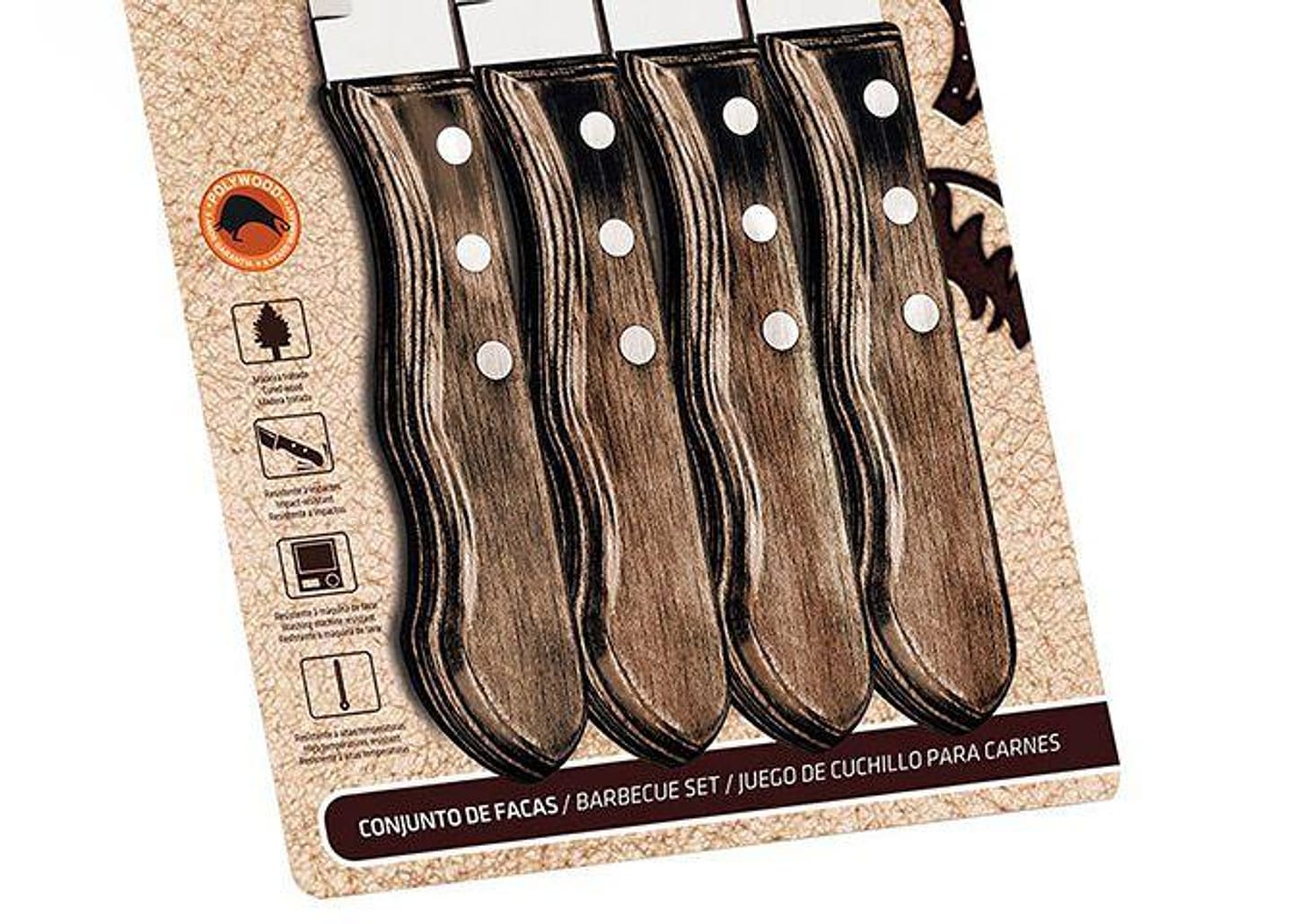 Conjunto para Churrasco 4 Peças Tramontina 21199/931