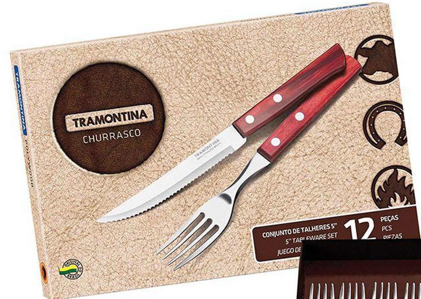 Kit Churrasco 12 Peças - Tramontina 21199/903