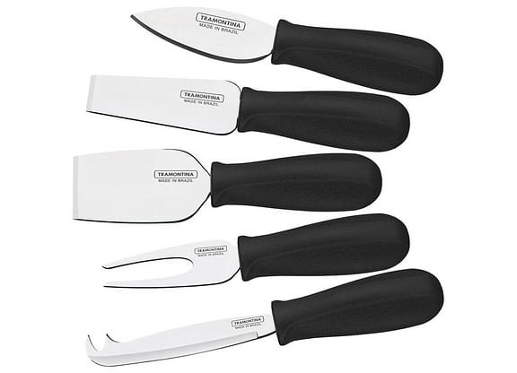 Jogo de Facas para Queijo 5 Peças Tramontina - Plenus 23498/019