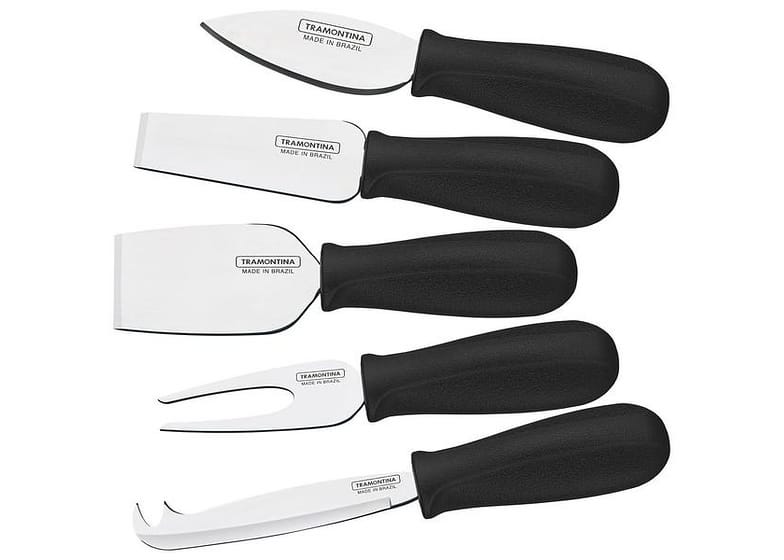 Jogo de Facas para Queijo 5 Peças Tramontina - Plenus 23498/019