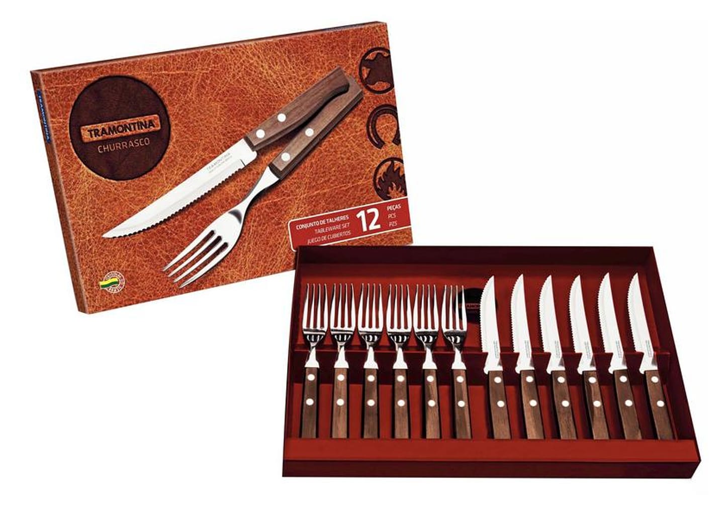 Kit Churrasco 12 Peças - Tramontina 22299/002