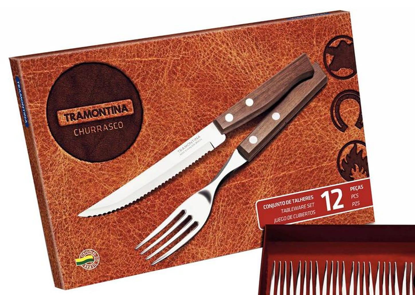 Kit Churrasco 12 Peças - Tramontina 22299/002