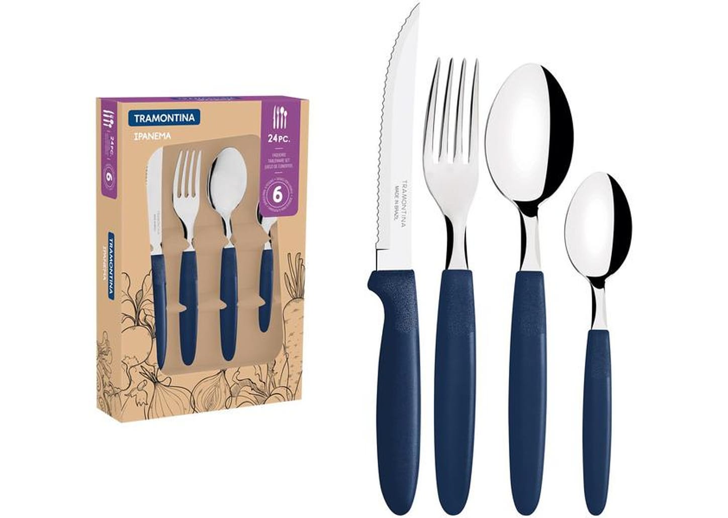 Faqueiro Tramontina Inox Ipanema 24 Peças