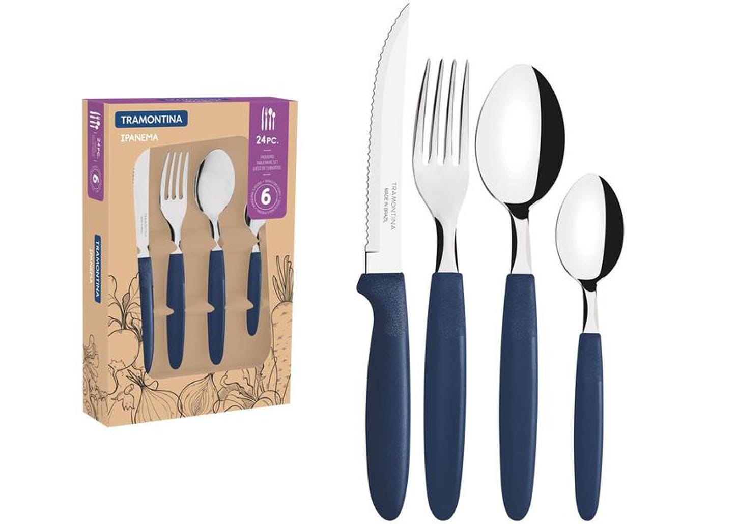 Faqueiro Tramontina Inox Ipanema 24 Peças