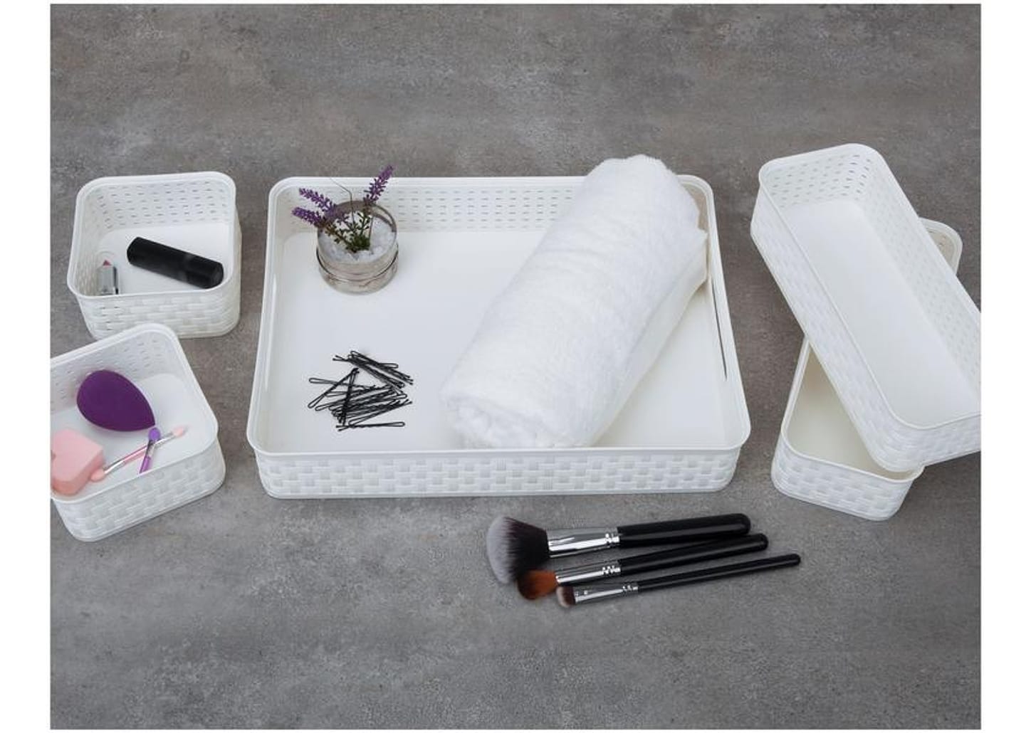 Organizador de Gavetas Arthi Rattan 5 Peças