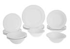 Aparelho de Jantar 16 Peças Cerâmica Scalla - Redondo Branco Bolinha