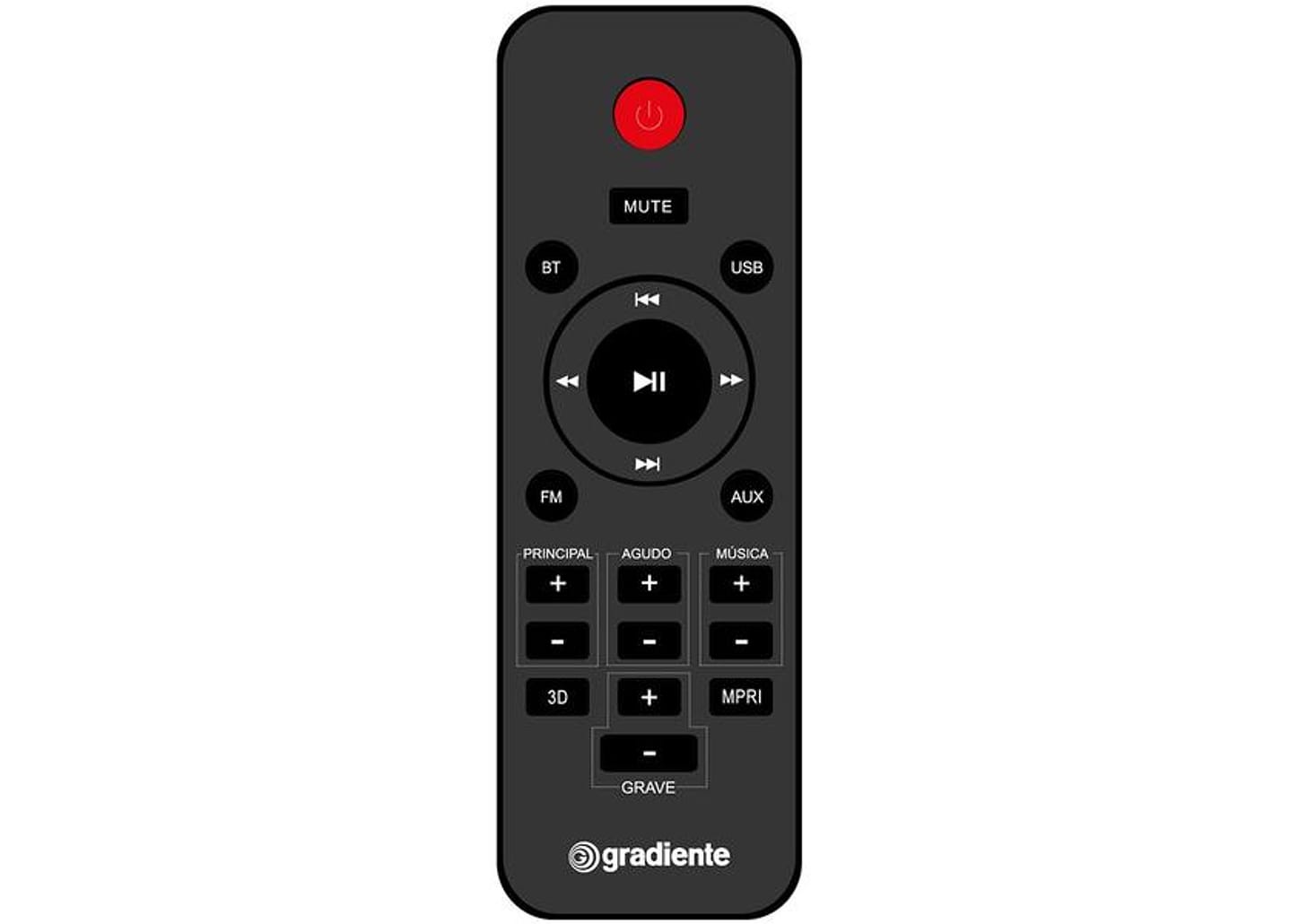 Mini System Gradiente Power Box GMS300 - Bluetooth 300W USB com Tweeter