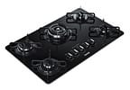 Cooktop 5 Bocas a Gás Natural e GLP Consul Vidro - Temperado Quadrichama Preto CDD75AE