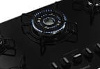 Cooktop 5 Bocas a Gás Natural e GLP Consul Vidro - Temperado Quadrichama Preto CDD75AE