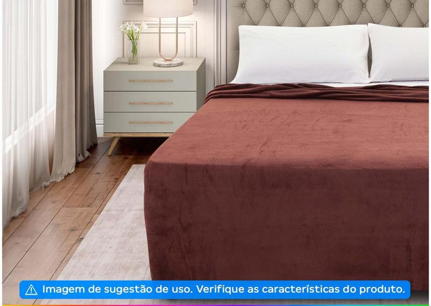 Manta Casal 100% Poliéster Jolitex - Dyuri Cacau