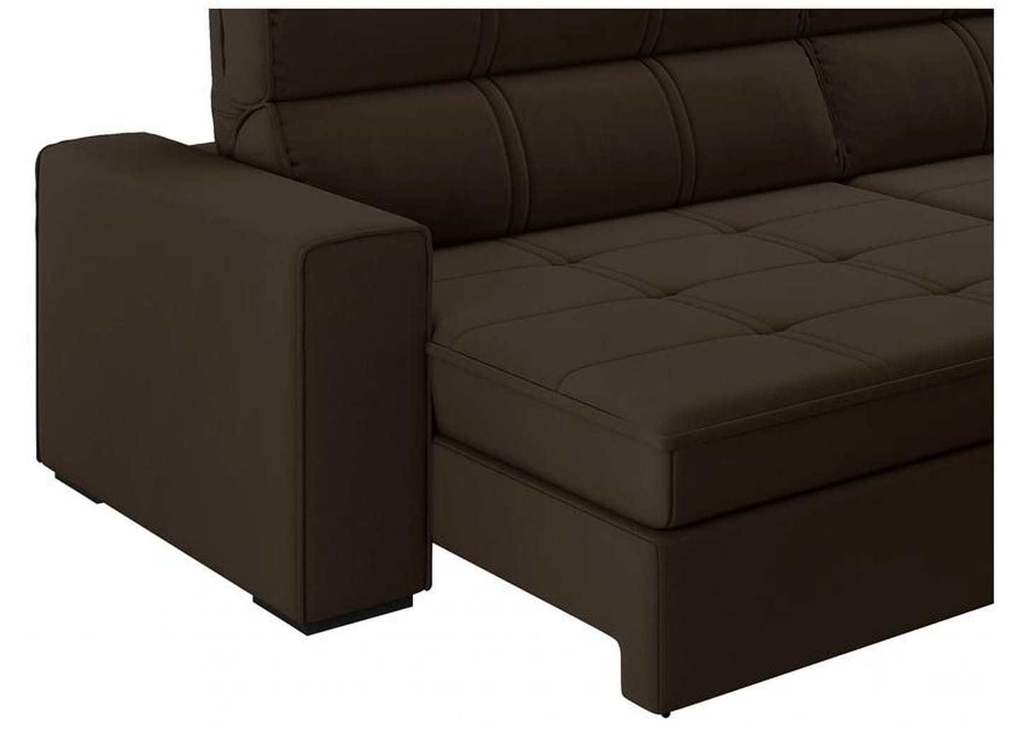 Sofá Retrátil Reclinável 4 Lugares Suede - Dubai Flexforma