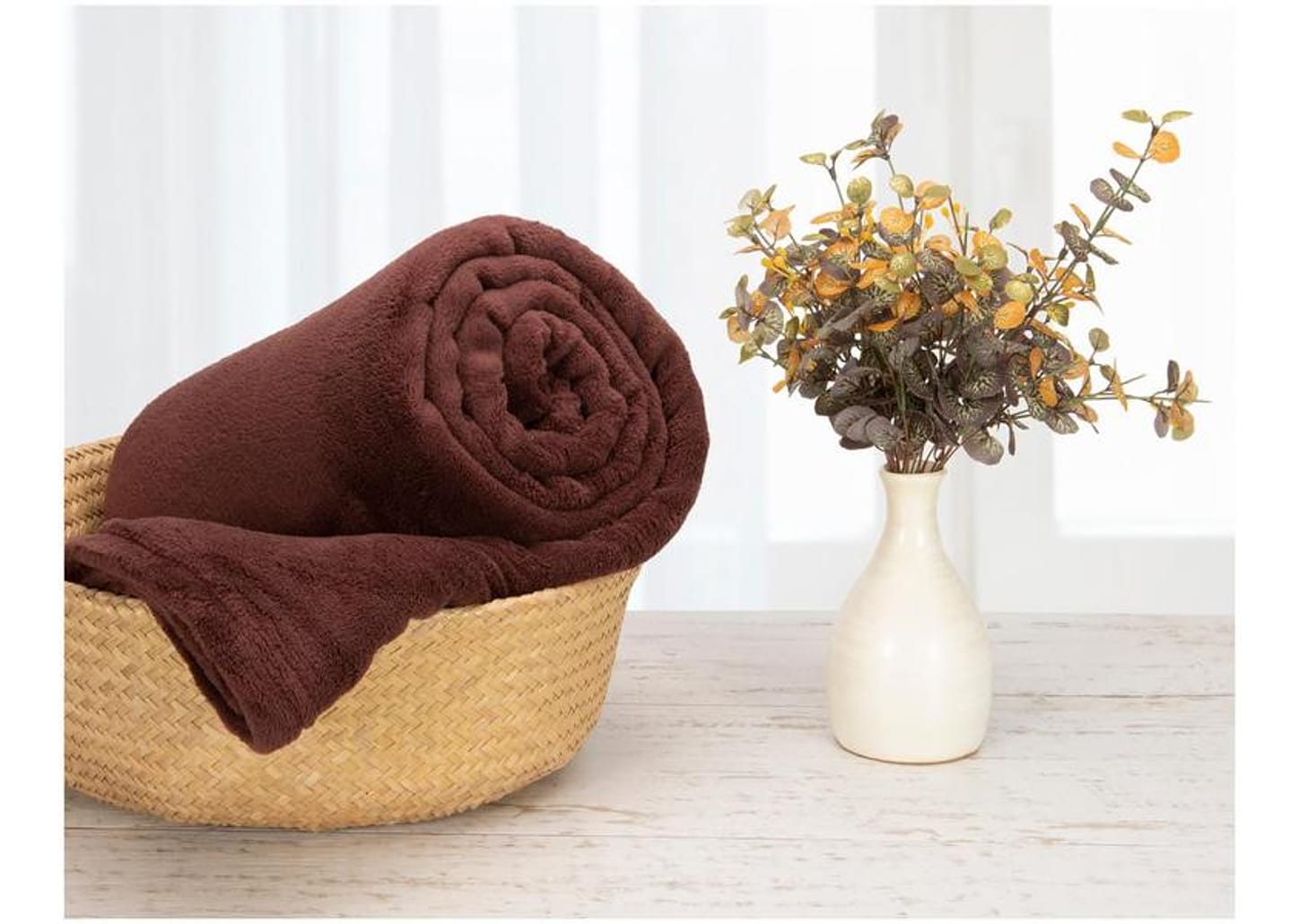 Manta Casal 100% Poliéster Jolitex - Dyuri Cacau