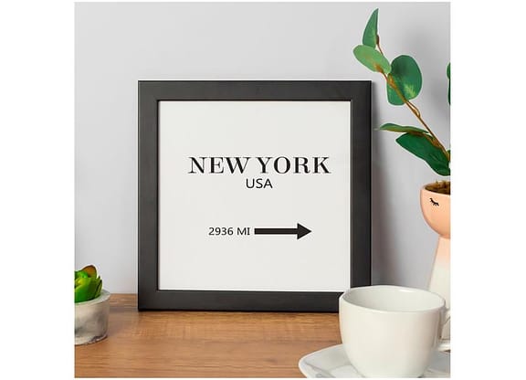 Quadro Decorativo Big Cities New York 24x24cm - Design Up Living