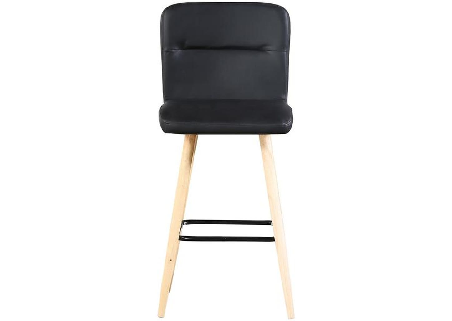 Banqueta Alta com Encosto Preto Otello 3746 2 Peças