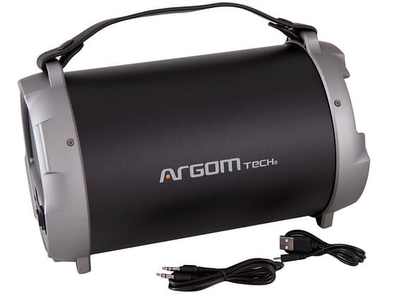 Caixa de Som Argom Bazooka ARG-SP-3124BN Bluetooth - Portátil 18W USB com Tweeter