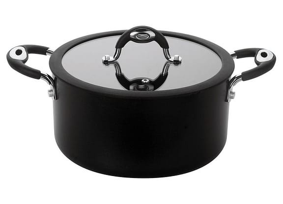 Caçarola Multiflon Antiaderente Preta 9,3L 30cm Dom