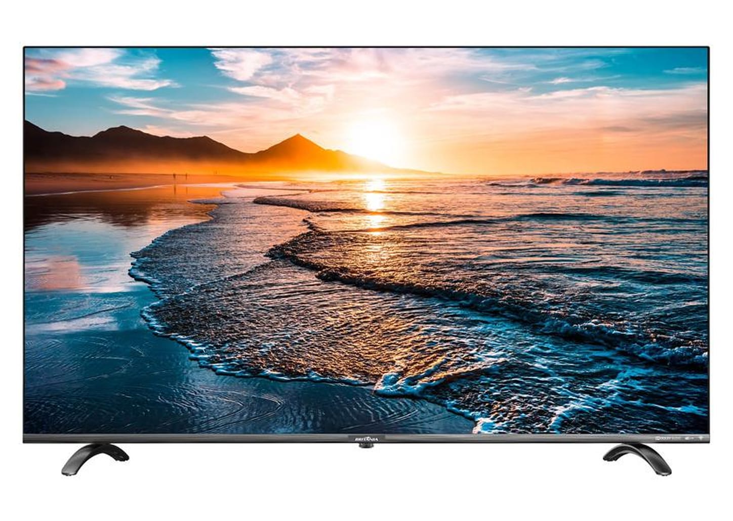 Smart TV UHD D-LED 55” Britania BTV55Q20N5SBL - Wi-Fi 4 HDMI 2 USB