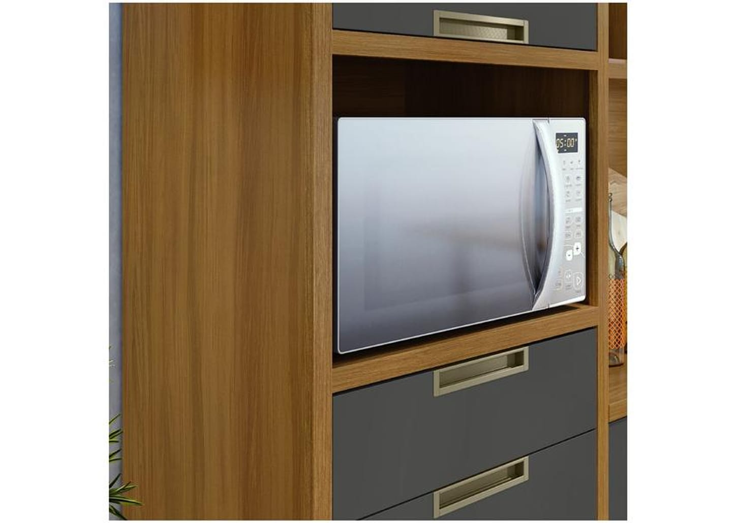 Cozinha Completa Nesher Imperatriz 6 Portas 2 Gavetas 100% MDF