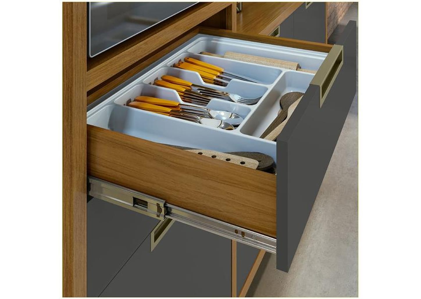 Cozinha Completa Nesher Imperatriz 6 Portas 2 Gavetas 100% MDF