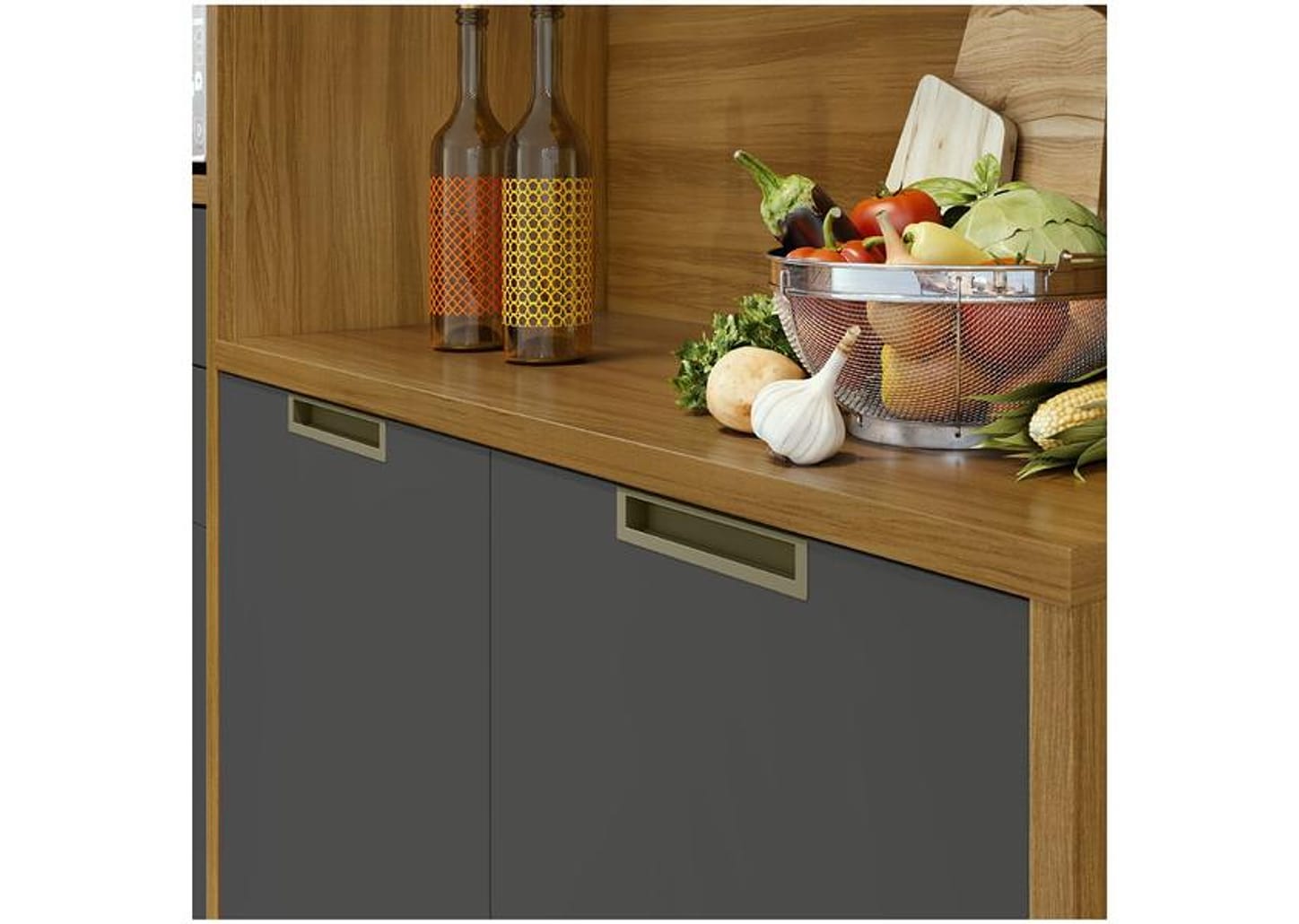 Cozinha Completa Nesher Imperatriz 6 Portas 2 Gavetas 100% MDF