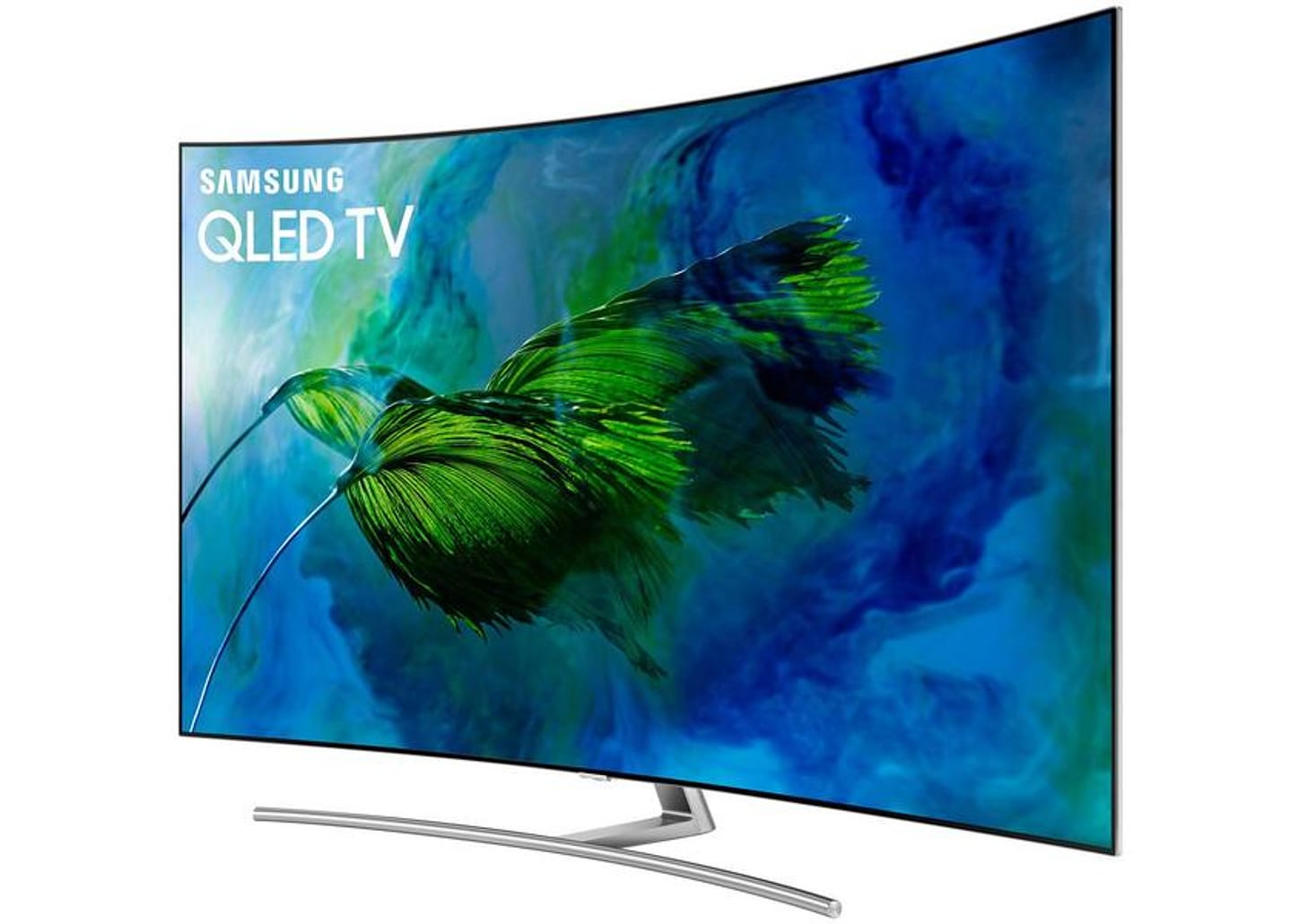 Smart TV 65” 4K QLED Samsung QN65Q8CAMGXZD - Curva Wi-Fi 4 HDMI 3 USB