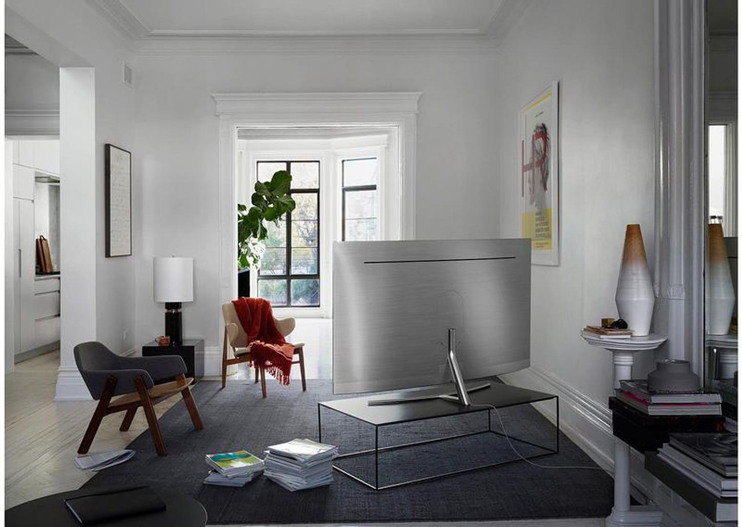 Smart TV 65” 4K QLED Samsung QN65Q8CAMGXZD - Curva Wi-Fi 4 HDMI 3 USB