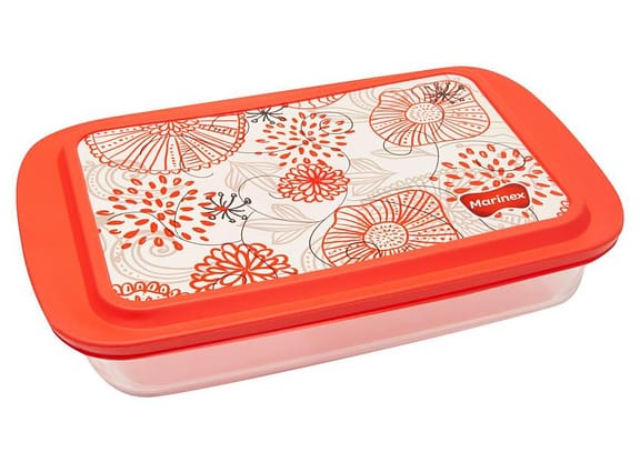 Lasanheira de Vidro Retangular 3,7L com Tampa - Nadir Marinex 65370200962517