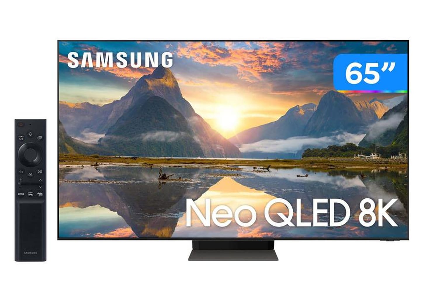 Smart TV 65” 8K NEO QLED Mini LED Samsung - QN65QN700AGXZD VA 60Hz Wi-Fi Bluetooth 4 HDMI