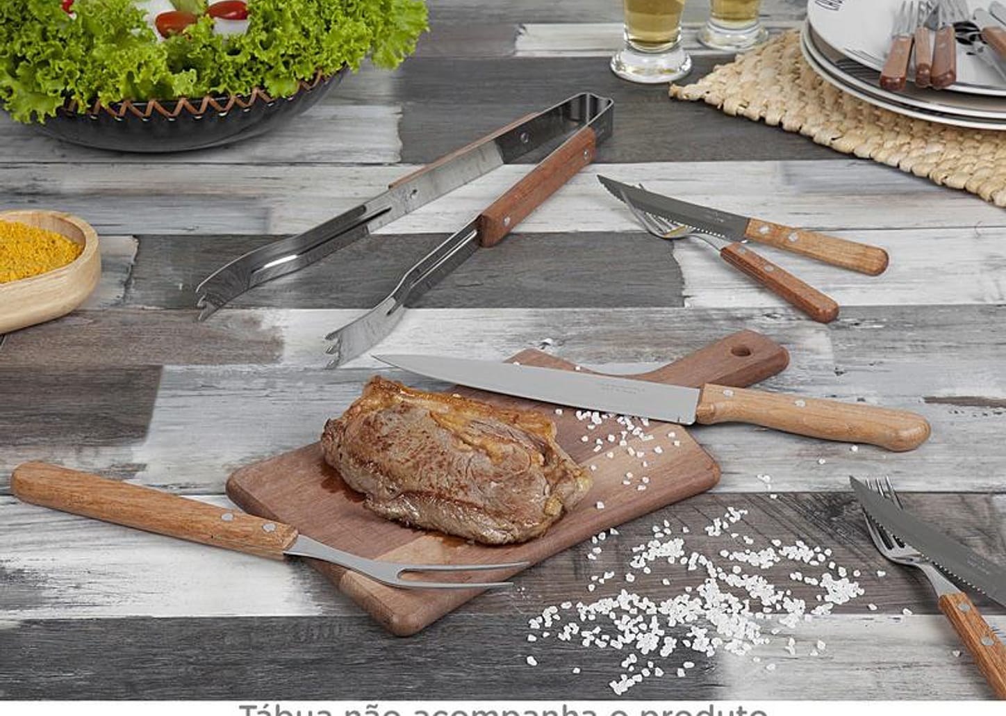 Kit Churrasco 15 Peças Tramontina - Pampa Dynamic