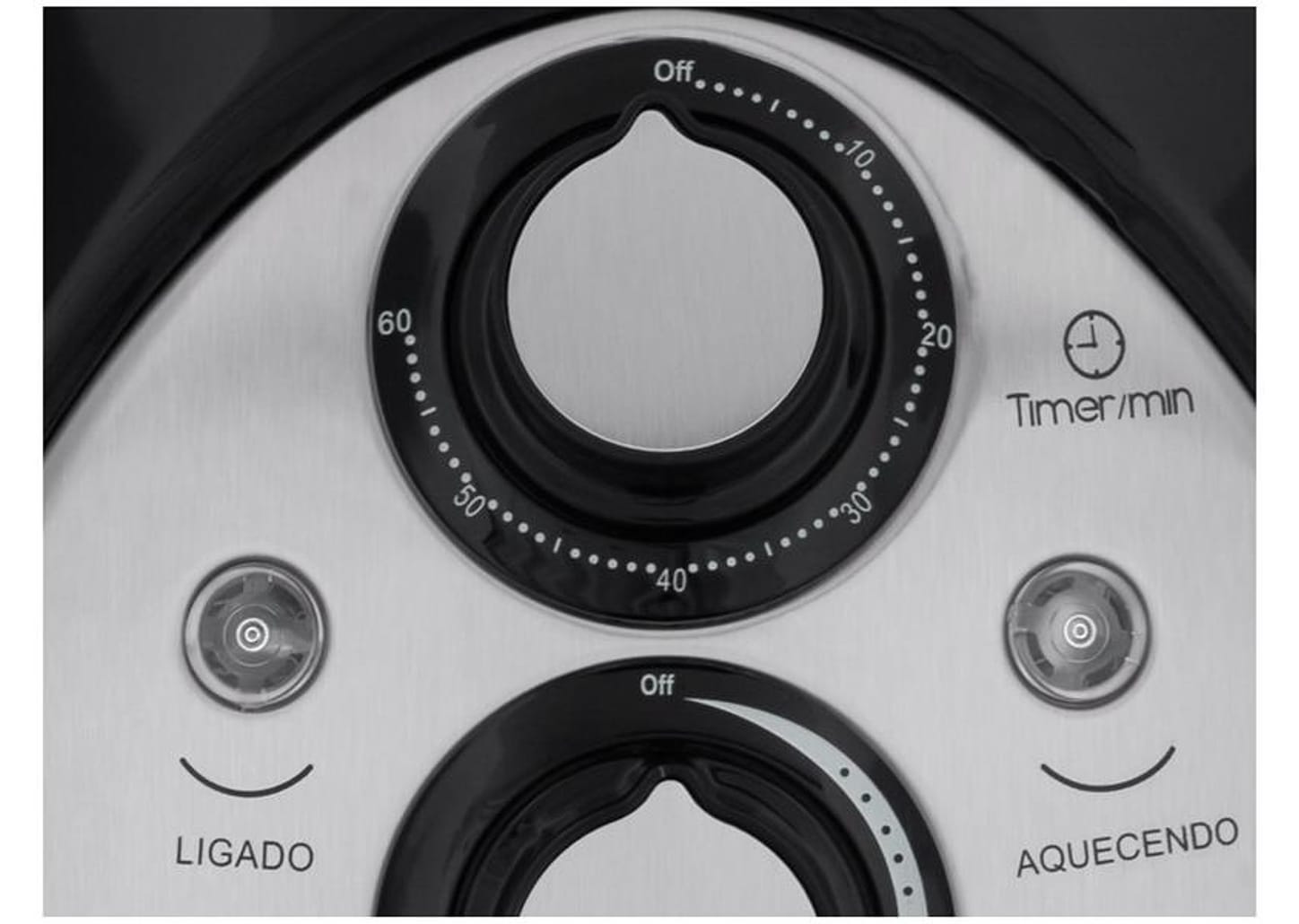 Fritadeira Elétrica sem Óleo/Air Fryer Mondial - Family Inox I 4L com Timer