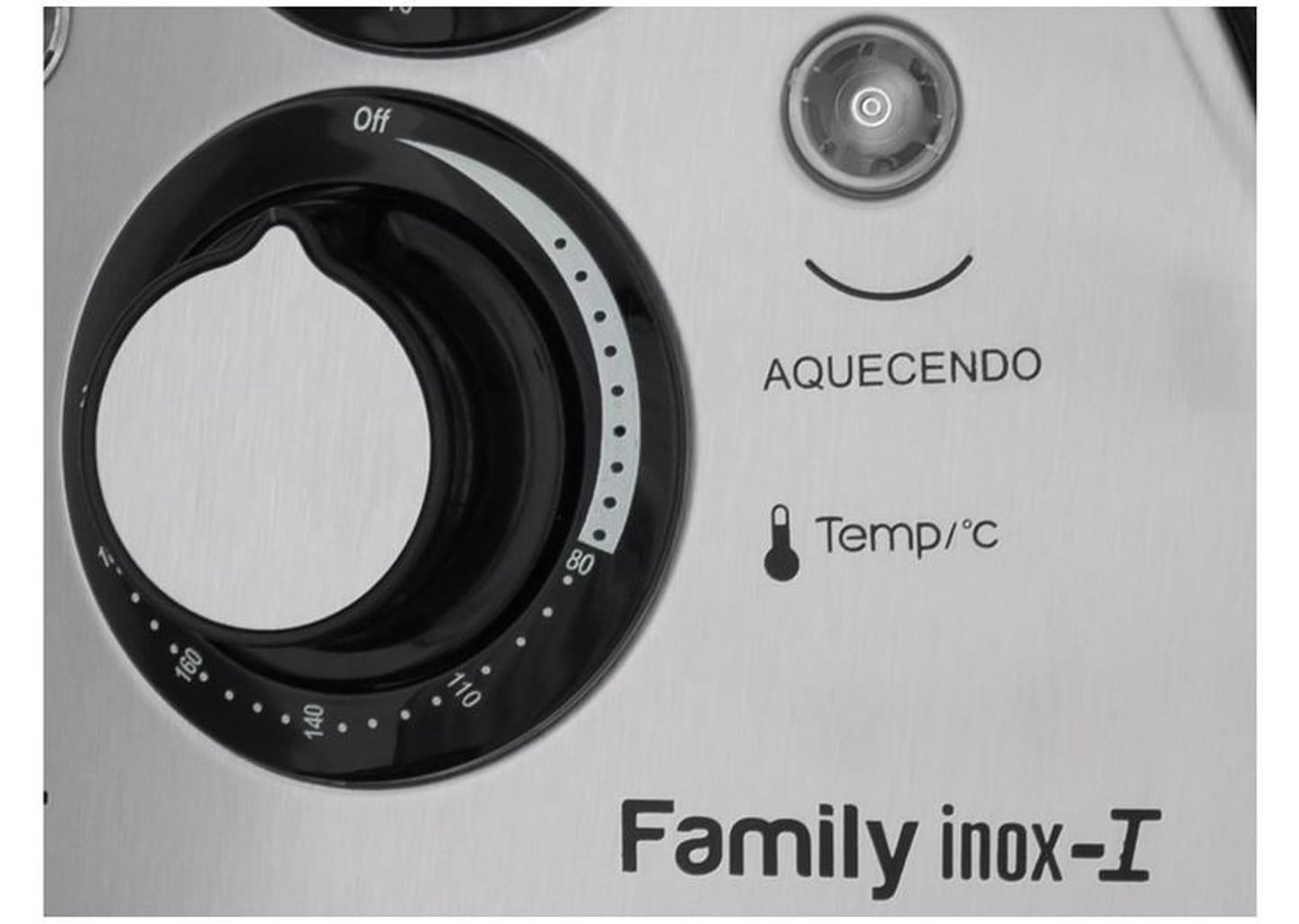 Fritadeira Elétrica sem Óleo/Air Fryer Mondial - Family Inox I 4L com Timer