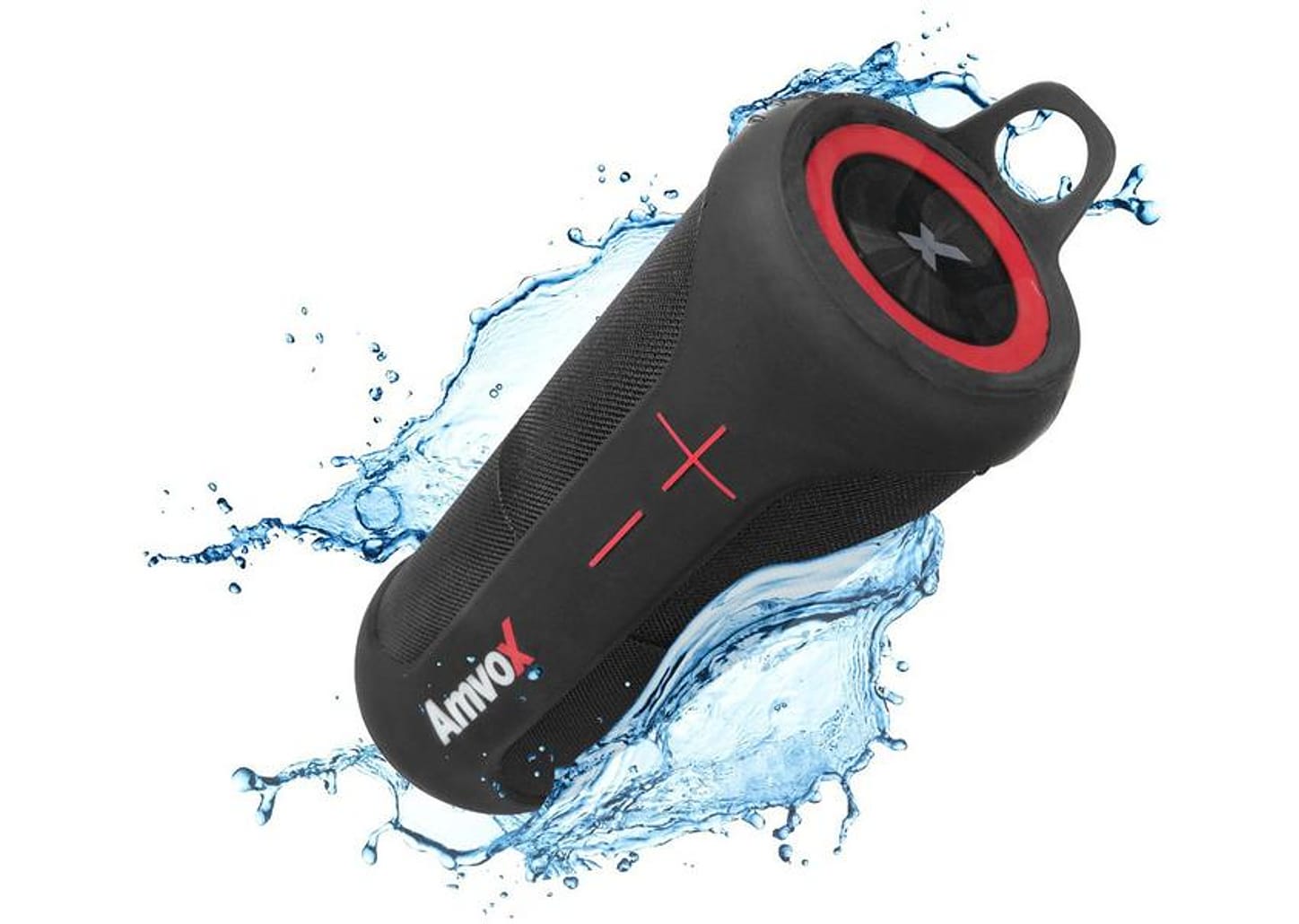 Caixa de Som Amvox Duo X Bluetooth Portátil - Amplificada 20W à Prova de Água