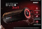 Caixa de Som Amvox Duo X Bluetooth Portátil - Amplificada 20W à Prova de Água