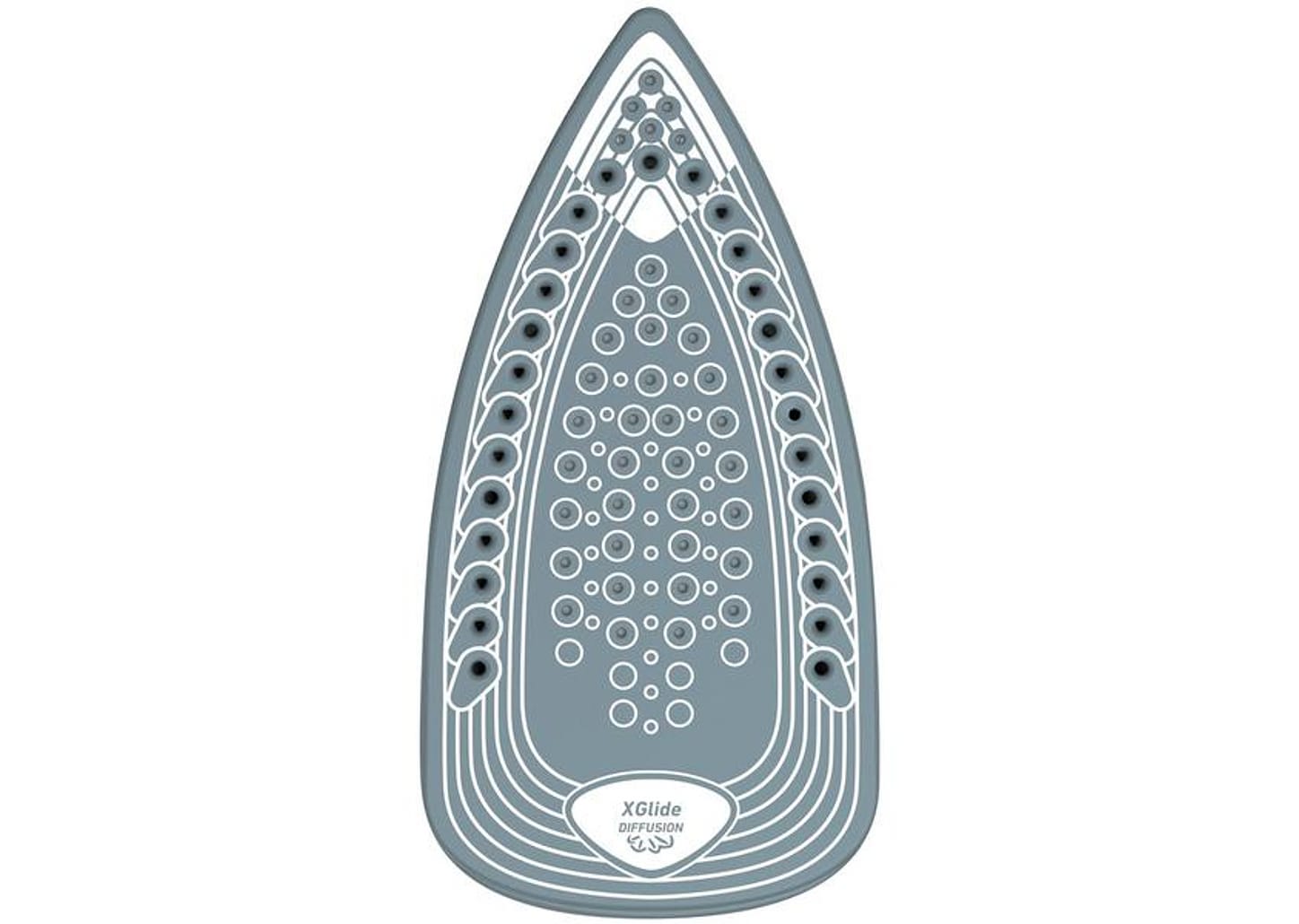 Ferro de Passar Roupa a Vapor e a Seco Arno - Powergliss FPO1 Cinza e Roxo