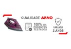 Ferro de Passar Roupa a Vapor e a Seco Arno - Powergliss FPO1 Cinza e Roxo
