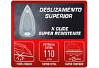 Ferro de Passar Roupa a Vapor e a Seco Arno - Powergliss FPO1 Cinza e Roxo