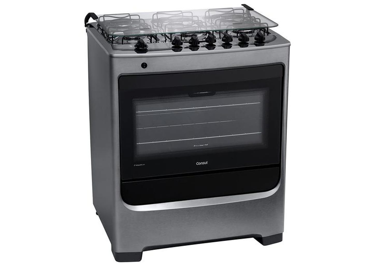 Fogão 6 Bocas Consul Inox Acendimento Automático - CFS6 NAR